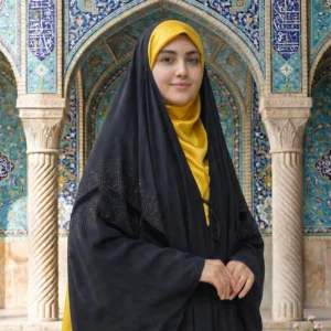 چادر جده مخمل لاینی نگین دار لوکس برند حجاب الزینب