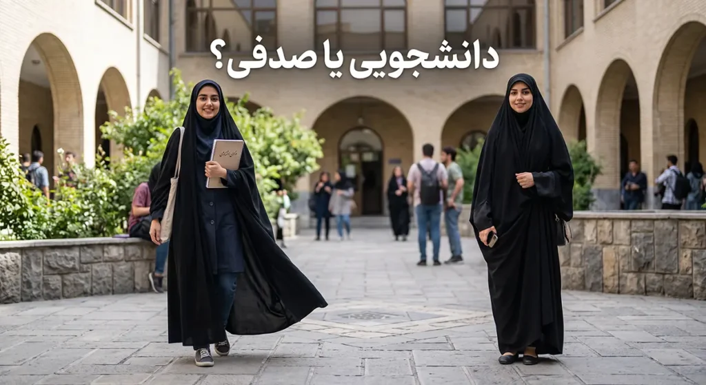 راهنمای خرید چادر دانشجویی: تفاوت چادر دانشجویی و صدفی
